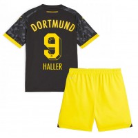 Maglie da calcio Borussia Dortmund Sebastien Haller #9 Seconda Maglia Bambino 2023-24 Manica Corta (+ Pantaloni corti)